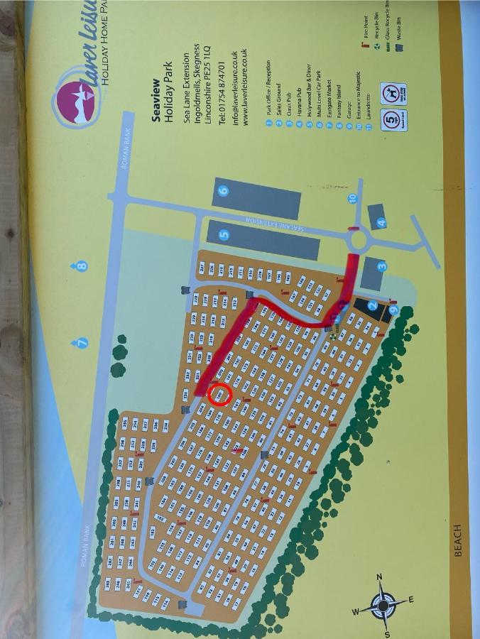 Seaview 190 - Ingoldmells - Pet Friendly, Wifi, Bed Linen - Close To Beach And Fantasy Island - Meadow Lakes Caravan & Lodge Hire 외부 사진
